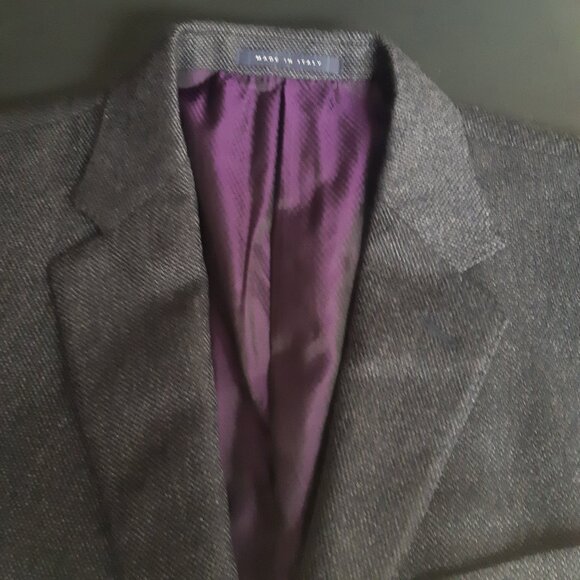 Pal Zileri Concept SZ 44L Charcoal Grey Hopscloth Sport Jacket Blazer - Picture 6 of 16